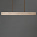 ET2 - E26266-TVNAB - LED Linear Pendant - Lintel - Travertine / Natural Aged Brass