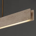ET2 - E26266-TVNAB - LED Linear Pendant - Lintel - Travertine / Natural Aged Brass