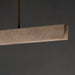 ET2 - E26266-TVNAB - LED Linear Pendant - Lintel - Travertine / Natural Aged Brass