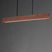 ET2 - E26266-RLGM - LED Linear Pendant - Lintel - Rosso Laterite / Gunmetal