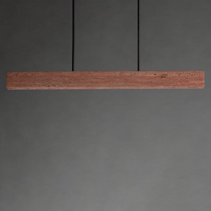 ET2 - E26266-RLGM - LED Linear Pendant - Lintel - Rosso Laterite / Gunmetal