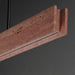 ET2 - E26266-RLGM - LED Linear Pendant - Lintel - Rosso Laterite / Gunmetal