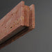 ET2 - E26268-RLGM - LED Linear Pendant - Lintel - Rosso Laterite / Gunmetal