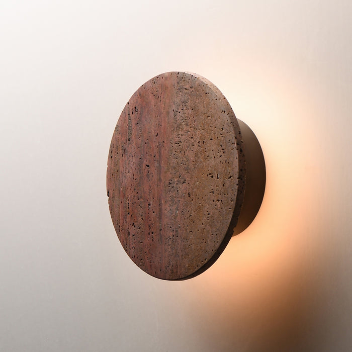 ET2 - E14352-RLGM - LED Wall Sconce - Discus - Rosso Laterite / Gunmetal