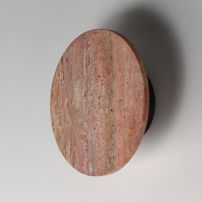 ET2 - E14353-RLGM - LED Wall Sconce - Discus - Rosso Laterite / Gunmetal