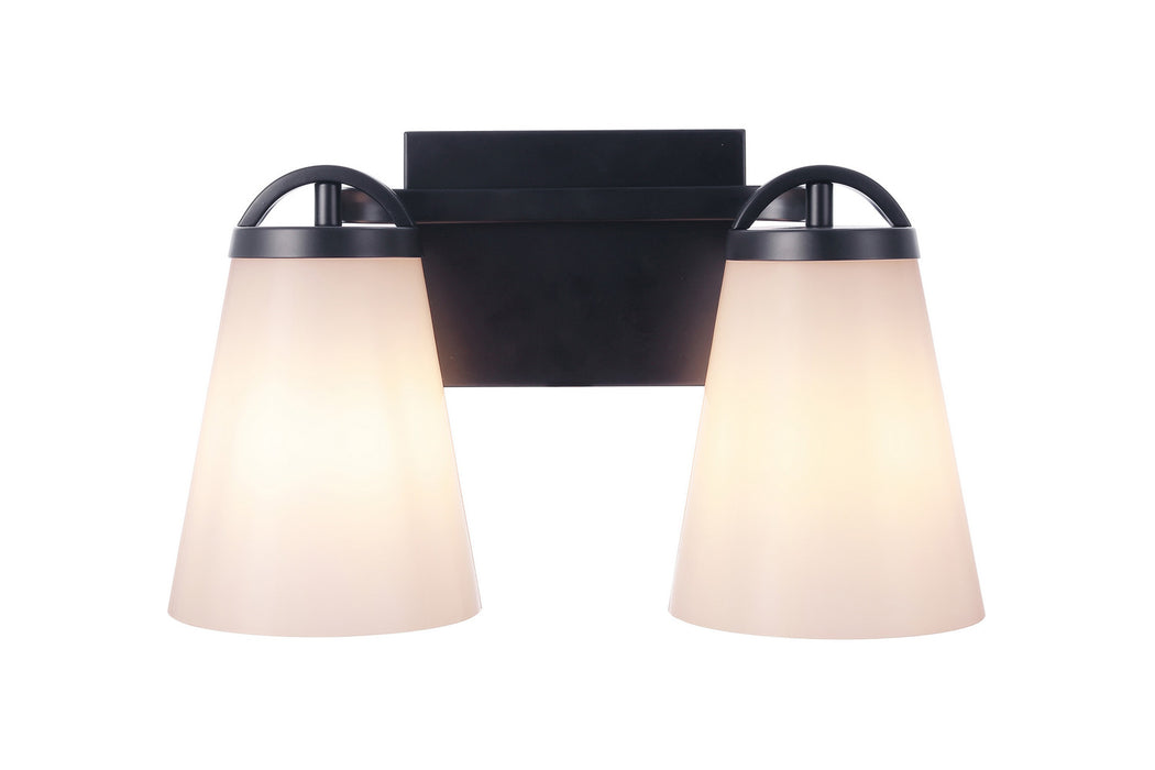 Craftmade - 20714FB2 - Two Light Vanity - Zane - Flat Black