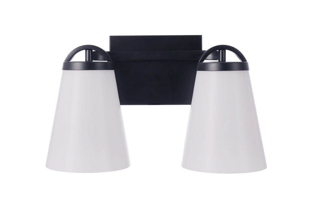 Craftmade - 20714FB2 - Two Light Vanity - Zane - Flat Black