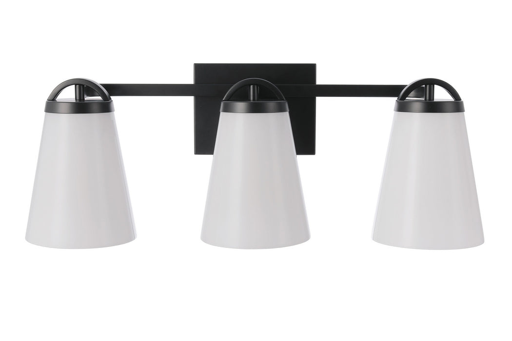 Craftmade - 20723FB3 - Three Light Vanity - Zane - Flat Black