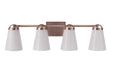 Craftmade - 20732CPZ4 - Four Light Vanity - Zane - Premium Bronze