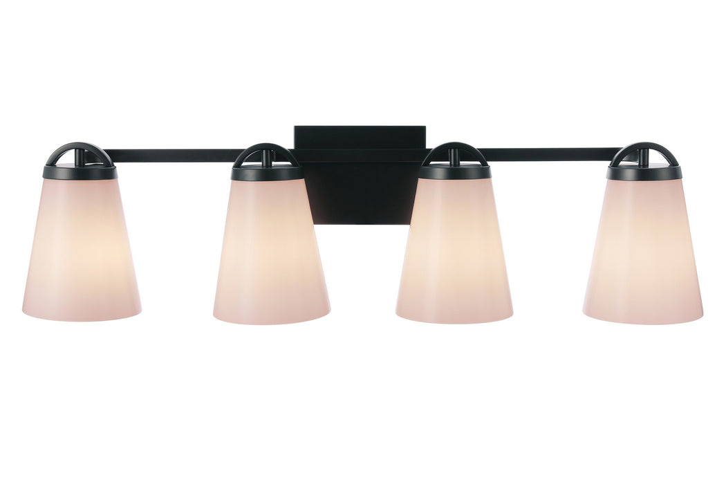 Craftmade - 20732FB4 - Four Light Vanity - Zane - Flat Black