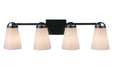Craftmade - 20732FB4 - Four Light Vanity - Zane - Flat Black