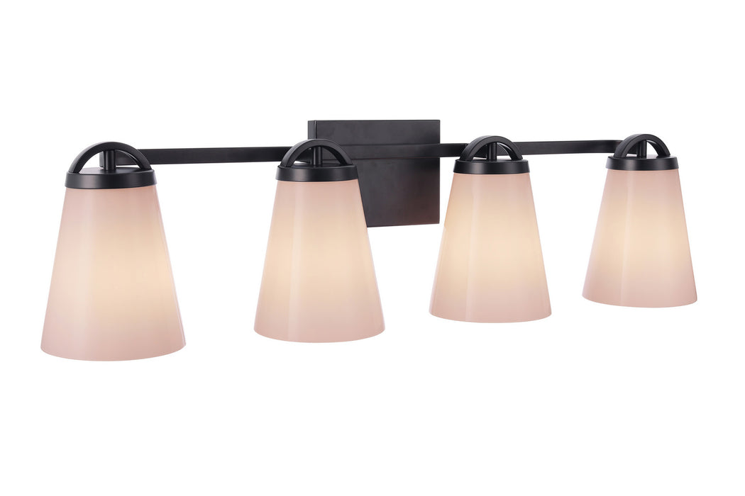 Craftmade - 20732FB4 - Four Light Vanity - Zane - Flat Black