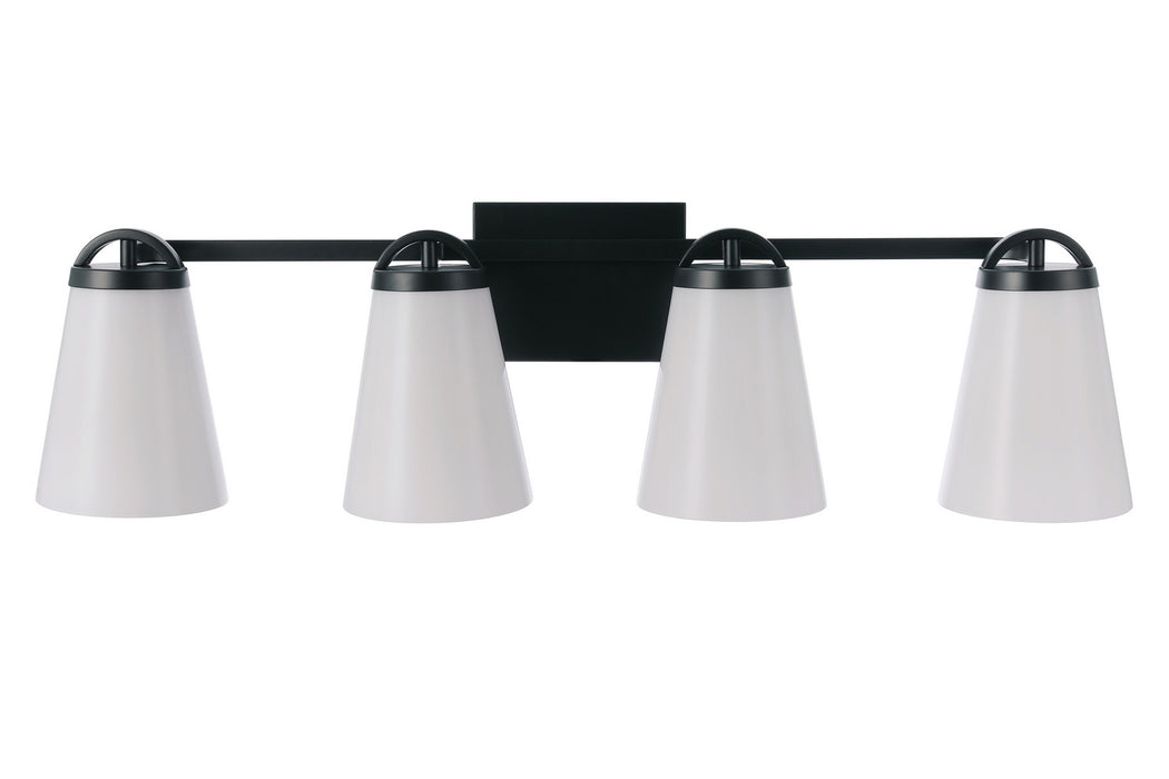 Craftmade - 20732FB4 - Four Light Vanity - Zane - Flat Black