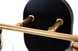Craftmade - 60302-FBSB-C - Two Light Vanity - Council - Flat Black/Satin Brass