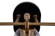 Craftmade - 60303-FBSB-C - Three Light Vanity - Council - Flat Black/Satin Brass