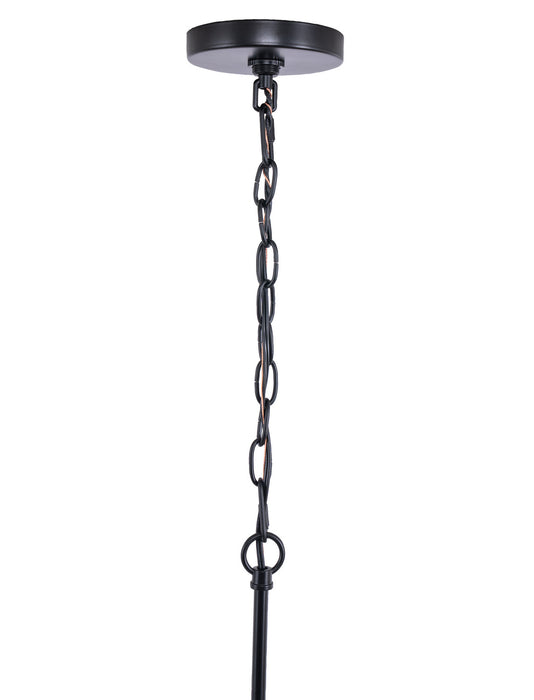 Craftmade - 60323-FBSB-C - Three Light Chandelier - Council - Flat Black/Satin Brass