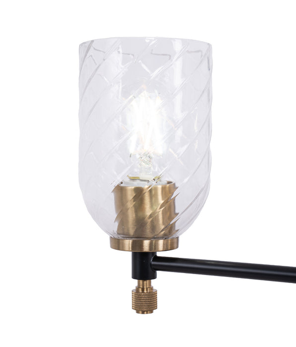 Craftmade - 60323-FBSB-C - Three Light Chandelier - Council - Flat Black/Satin Brass