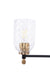 Craftmade - 60325-FBSB-C - Five Light Chandelier - Council - Flat Black/Satin Brass
