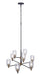 Craftmade - 60329-FBSB-C - Nine Light Chandelier - Council - Flat Black/Satin Brass