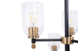 Craftmade - 60329-FBSB-C - Nine Light Chandelier - Council - Flat Black/Satin Brass