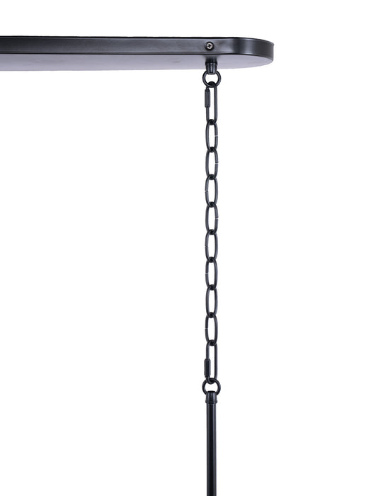 Craftmade - 60376-FBSB-C - Six Light Island Pendant - Council - Flat Black/Satin Brass