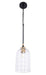 Craftmade - 60391-FBSB-C - One Light Pendant - Council - Flat Black/Satin Brass