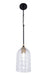 Craftmade - 60391-FBSB-C - One Light Pendant - Council - Flat Black/Satin Brass