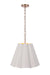 Craftmade - 61793-WSB - Three Light Pendant - Poppie - White/Satin Brass