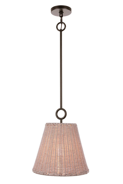 Craftmade - 61891W-FB - One Light Pendant - Kirsten - Flat Black