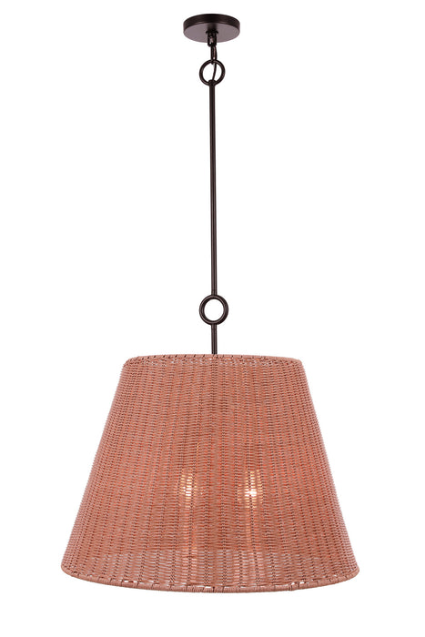 Craftmade - 61893-FB - Three Light Pendant - Kirsten - Flat Black