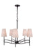 Craftmade - 61925-FB - Five Light Chandelier - Astor - Flat Black