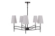 Craftmade - 61925-FB - Five Light Chandelier - Astor - Flat Black