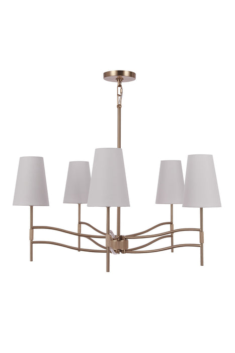 Craftmade - 61925-SB - Five Light Chandelier - Astor - Satin Brass