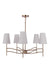 Craftmade - 61925-SB - Five Light Chandelier - Astor - Satin Brass