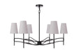 Craftmade - 61926-FB - Six Light Chandelier - Astor - Flat Black