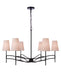 Craftmade - 61926-FB - Six Light Chandelier - Astor - Flat Black