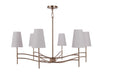 Craftmade - 61926-SB - Six Light Chandelier - Astor - Satin Brass