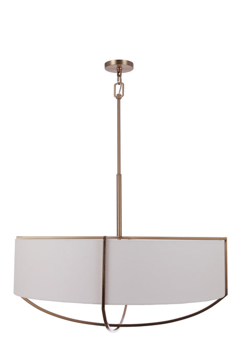 Craftmade - 62096-SB - Six Light Pendant - Banks - Satin Brass