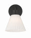 Craftmade - 62301-FB - One Light Wall Sconce - Pleated II - Flat Black