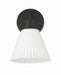 Craftmade - 62301-FB - One Light Wall Sconce - Pleated II - Flat Black