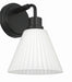 Craftmade - 62301-FB - One Light Wall Sconce - Pleated II - Flat Black