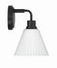 Craftmade - 62301-FB - One Light Wall Sconce - Pleated II - Flat Black