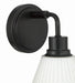 Craftmade - 62301-FB - One Light Wall Sconce - Pleated II - Flat Black
