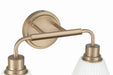 Craftmade - 62302-CPZ - Two Light Vanity - Pleated II - Premium Bronze