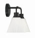 Craftmade - 62302-FB - Two Light Vanity - Pleated II - Flat Black