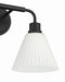Craftmade - 62302-FB - Two Light Vanity - Pleated II - Flat Black