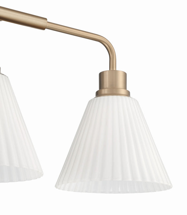 Craftmade - 62303-CPZ - Three Light Vanity - Pleated II - Premium Bronze
