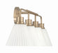 Craftmade - 62304-CPZ - Four Light Vanity - Pleated II - Premium Bronze