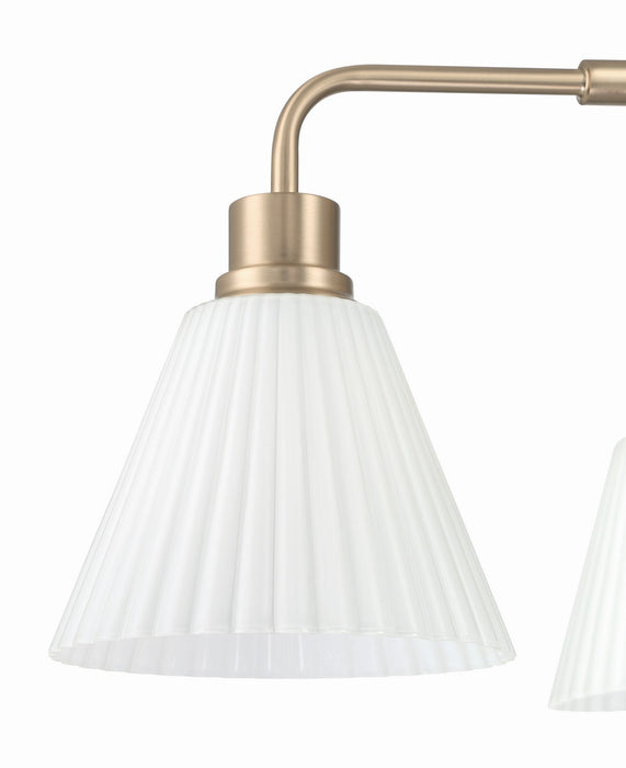 Craftmade - 62324-CPZ - Four Light Chandelier - Pleated II - Premium Bronze