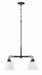 Craftmade - 62324-FB - Four Light Chandelier - Pleated II - Flat Black